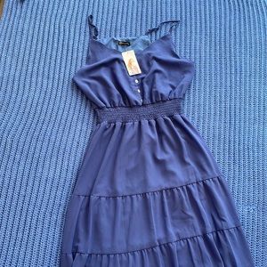 PRETTYGARDEN Blue Spaghetti Strap Long Maxi Dress XL